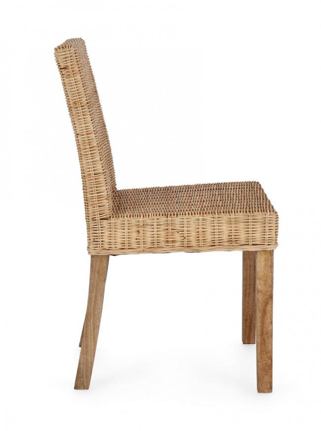 Sedia 47x55x87 cm Analuz in Rattan