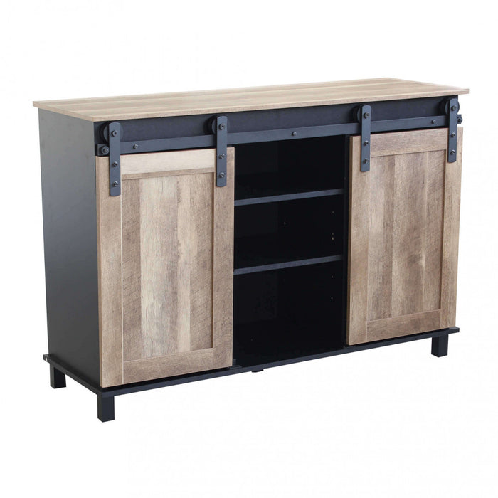 Mobile Youri 120x40x82 h cm in Legno Nero