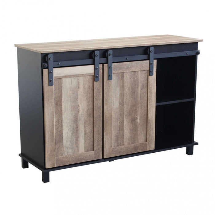 Mobile Youri 120x40x82 h cm in Legno Nero