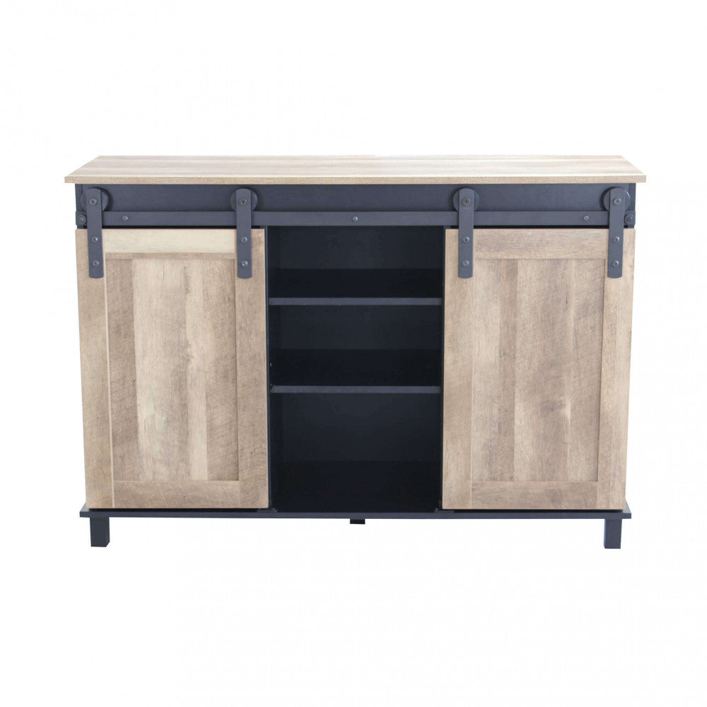 Mobile Youri 120x40x82 h cm in Legno Nero