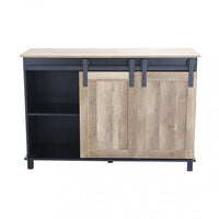 Mobile Youri 120x40x82 h cm in Legno Nero