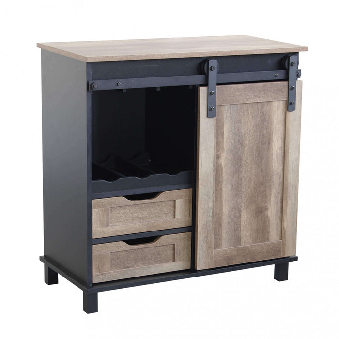 Mobile Yvan 80x40x82 h cm in Legno Nero