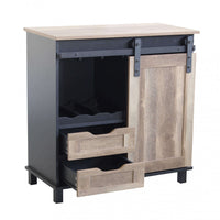 Mobile Yvan 80x40x82 h cm in Legno Nero