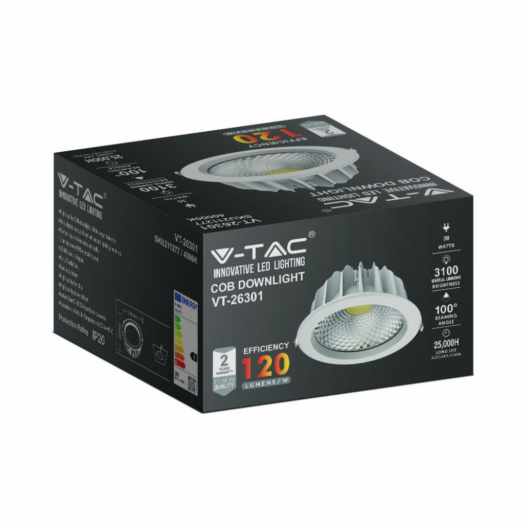 Faro faretto a LED da 30W Downlight 4000K Lumen alto