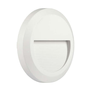 2W LED Step Light White Body Round 4000K