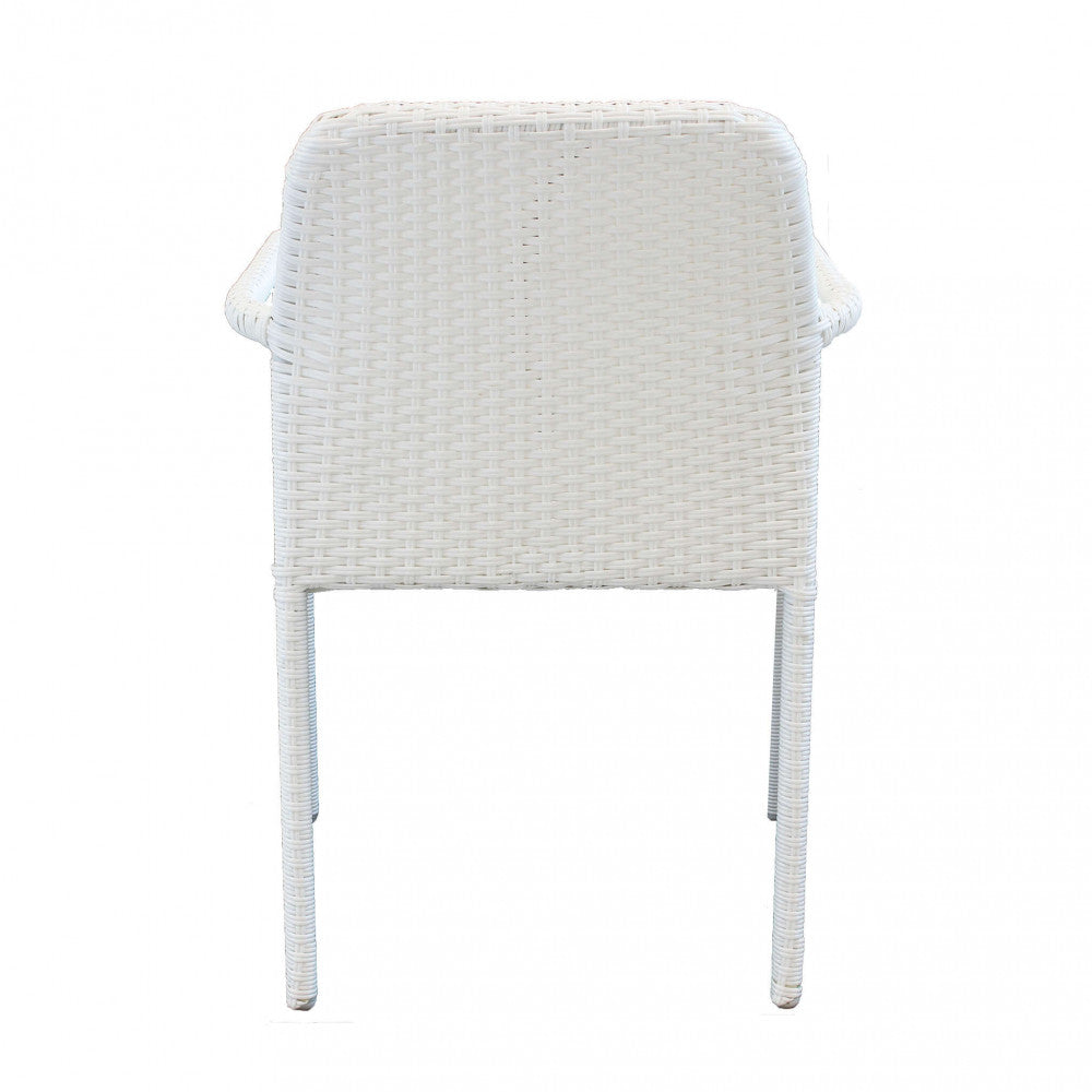 Poltrona Azore 56x59x82 h cm in Wicker Bianco