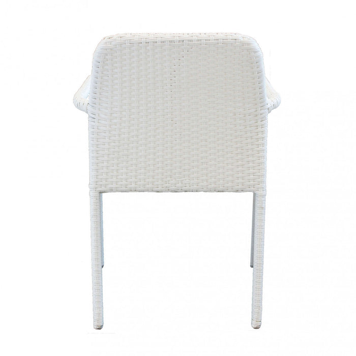 Poltrona Azore 56x59x82 h cm in Wicker Bianco