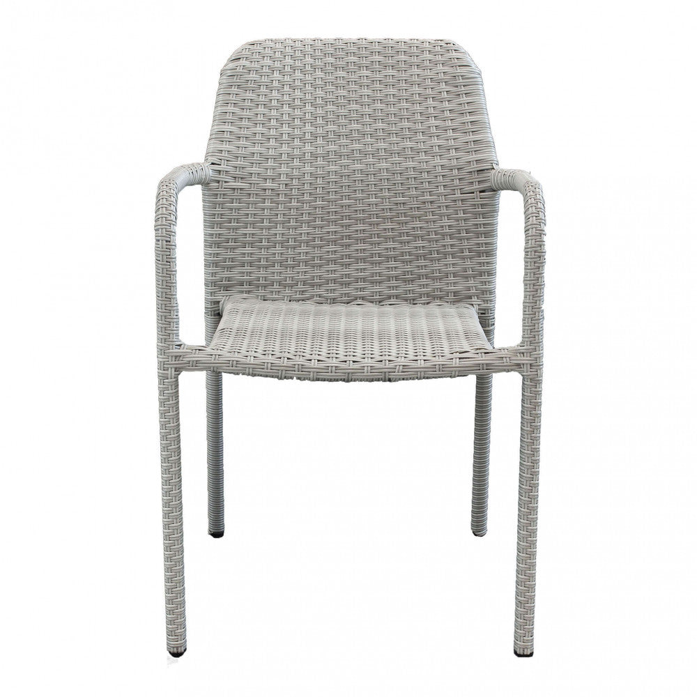 Poltrona Azore 56x59x82 h cm in Wicker Grigio