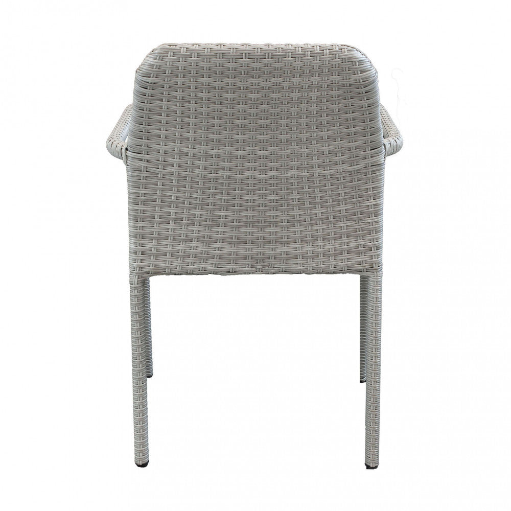 Poltrona Azore 56x59x82 h cm in Wicker Grigio