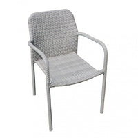 Poltrona Azore 56x59x82 h cm in Wicker Grigio