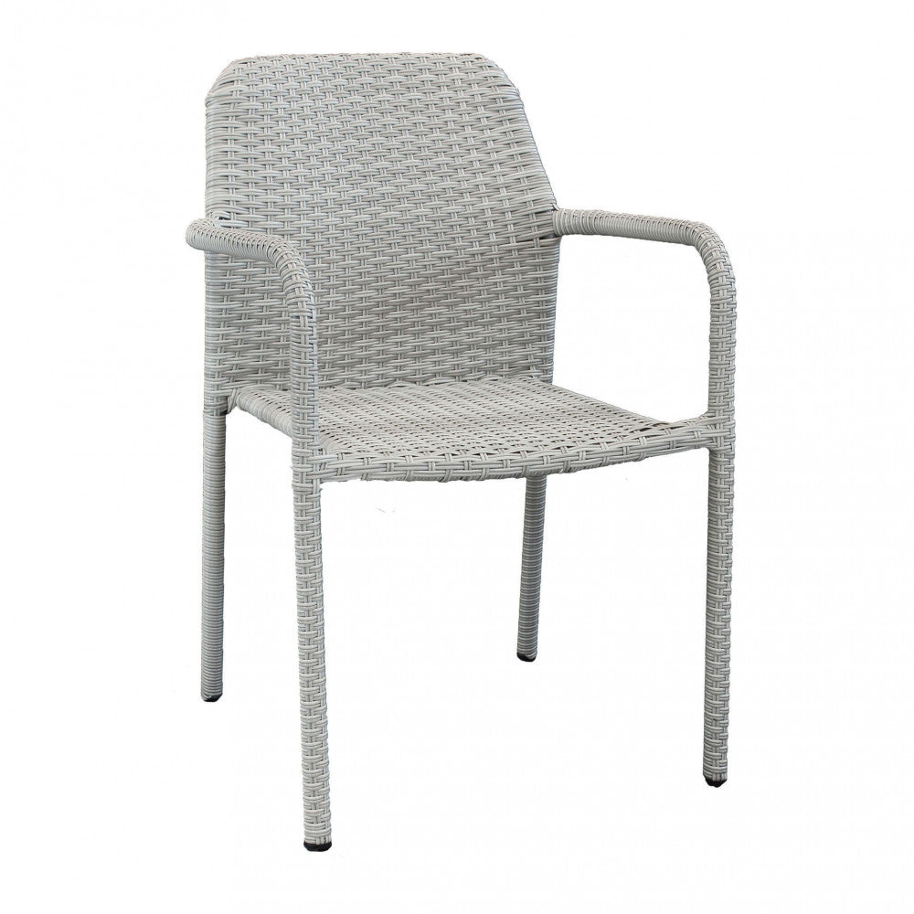 Poltrona Azore 56x59x82 h cm in Wicker Grigio