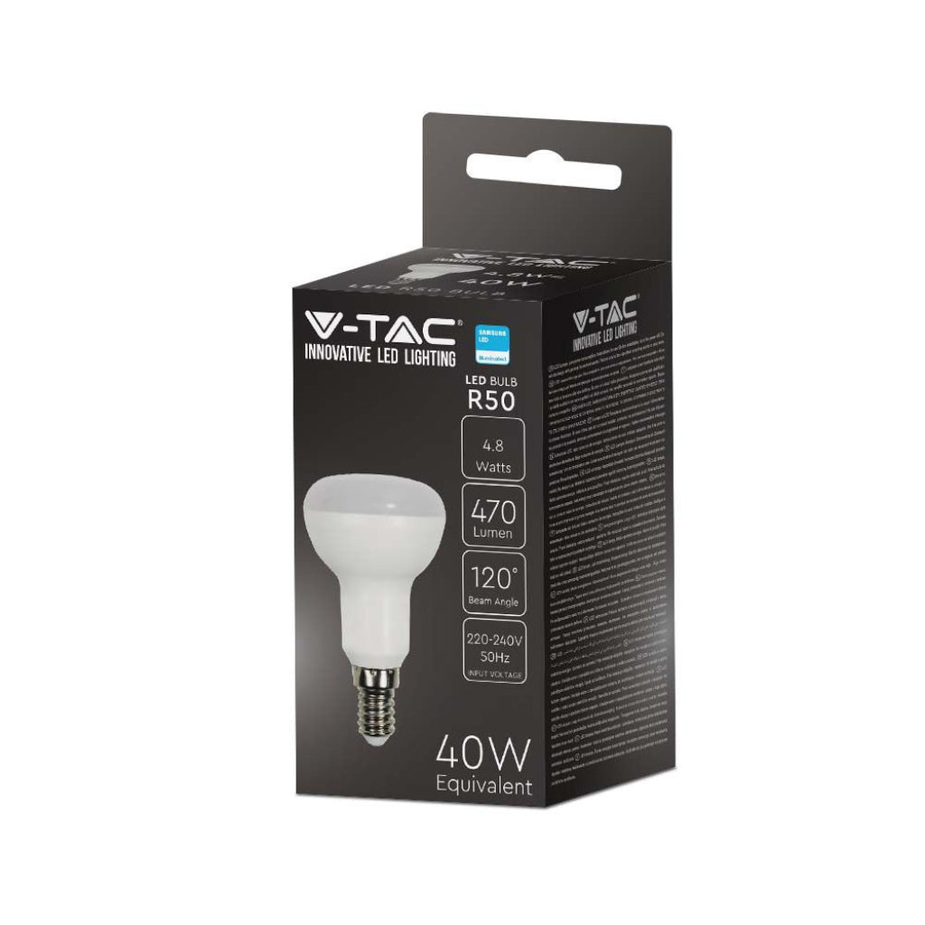 4,8W R50 LED Bulbs-Samsung Chip 3000K E14