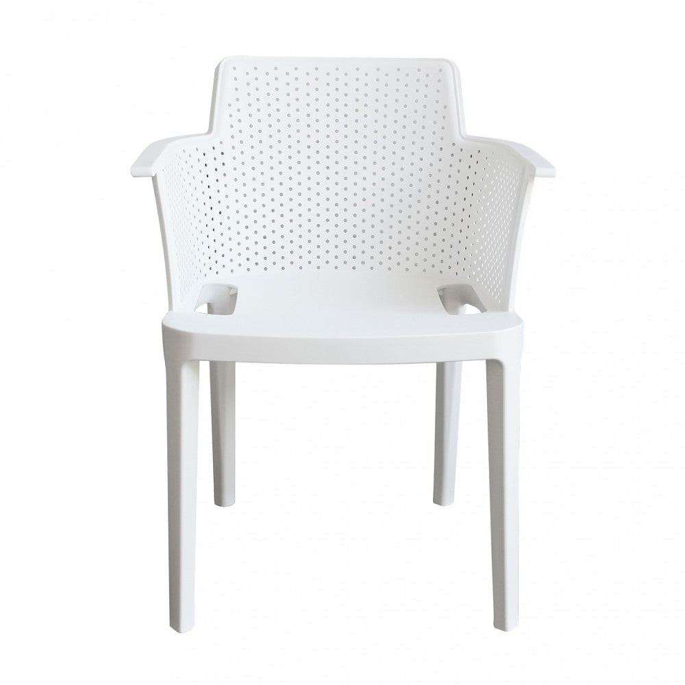 Poltrona Cathy 60x58x76,5 cm  in Polipropilene Bianco