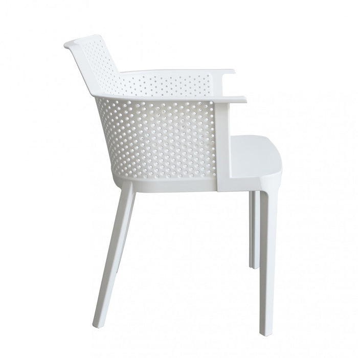 Poltrona Cathy 60x58x76,5 cm  in Polipropilene Bianco