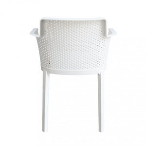 Poltrona Cathy 60x58x76,5 cm  in Polipropilene Bianco