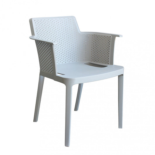 Poltrona Cathy 60x58x76,5 cm  in Polipropilene Grigio