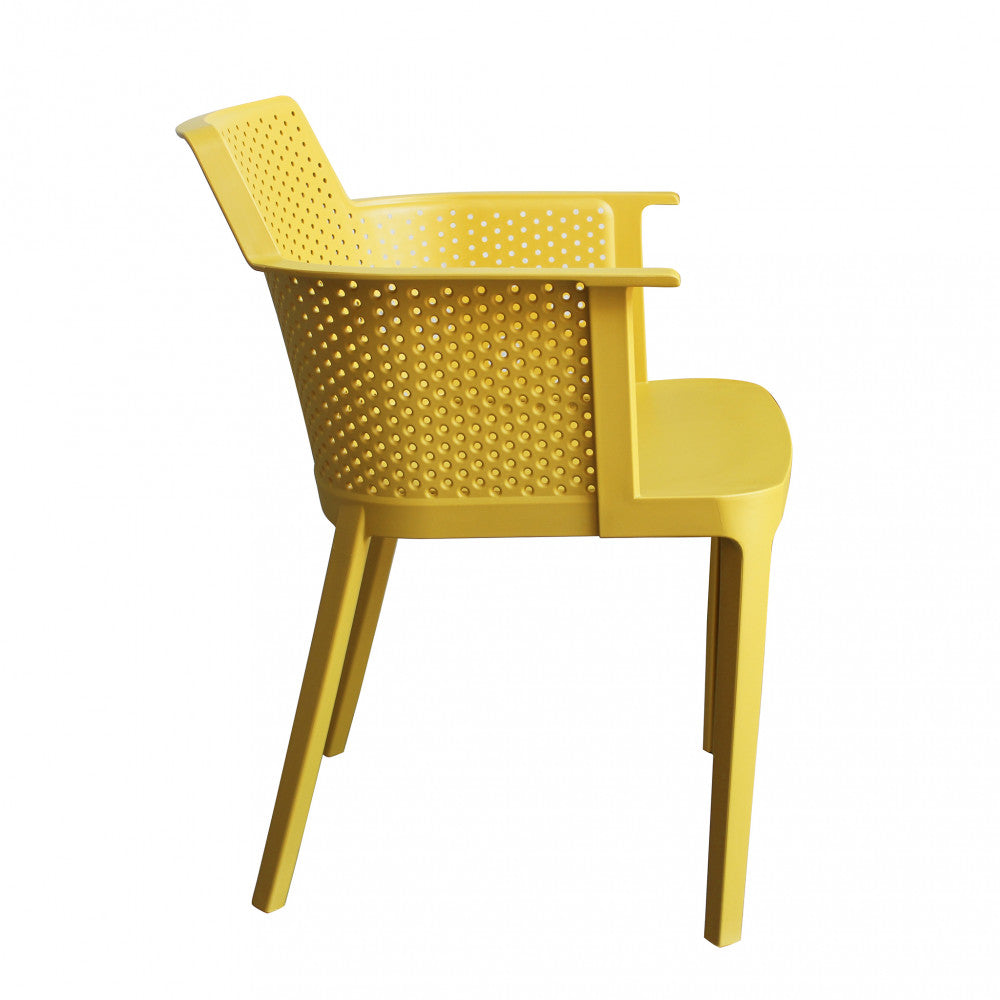 Poltrona Cathy 60x58x76,5 cm  in Polipropilene Giallo