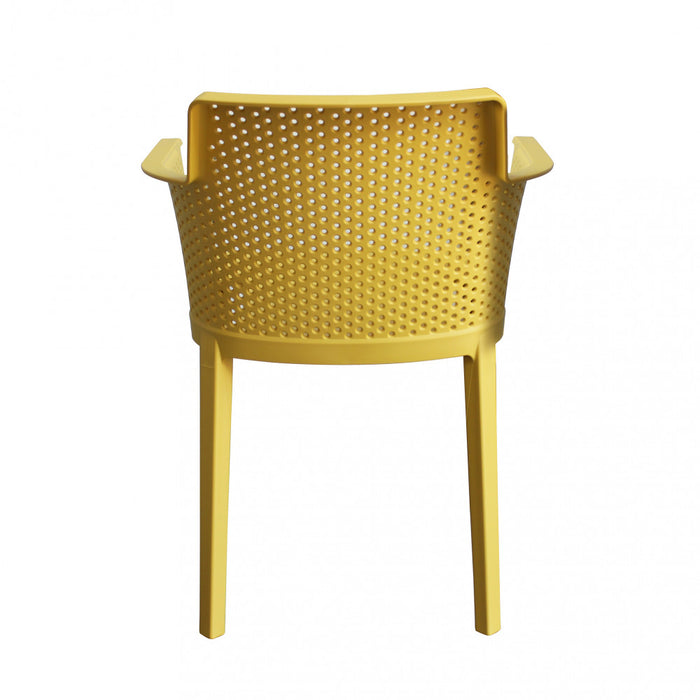 Poltrona Cathy 60x58x76,5 cm  in Polipropilene Giallo