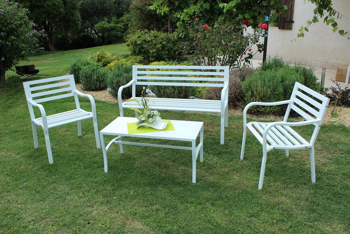 Poltrona Chloe 60x56x85 h cm in Acciaio Bianco