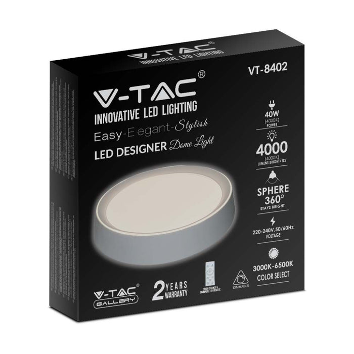 Plafoniera applique rotonda da 20w-40w-20W LED Domelight con telecomando CCT mutevole Ï†400 70mm