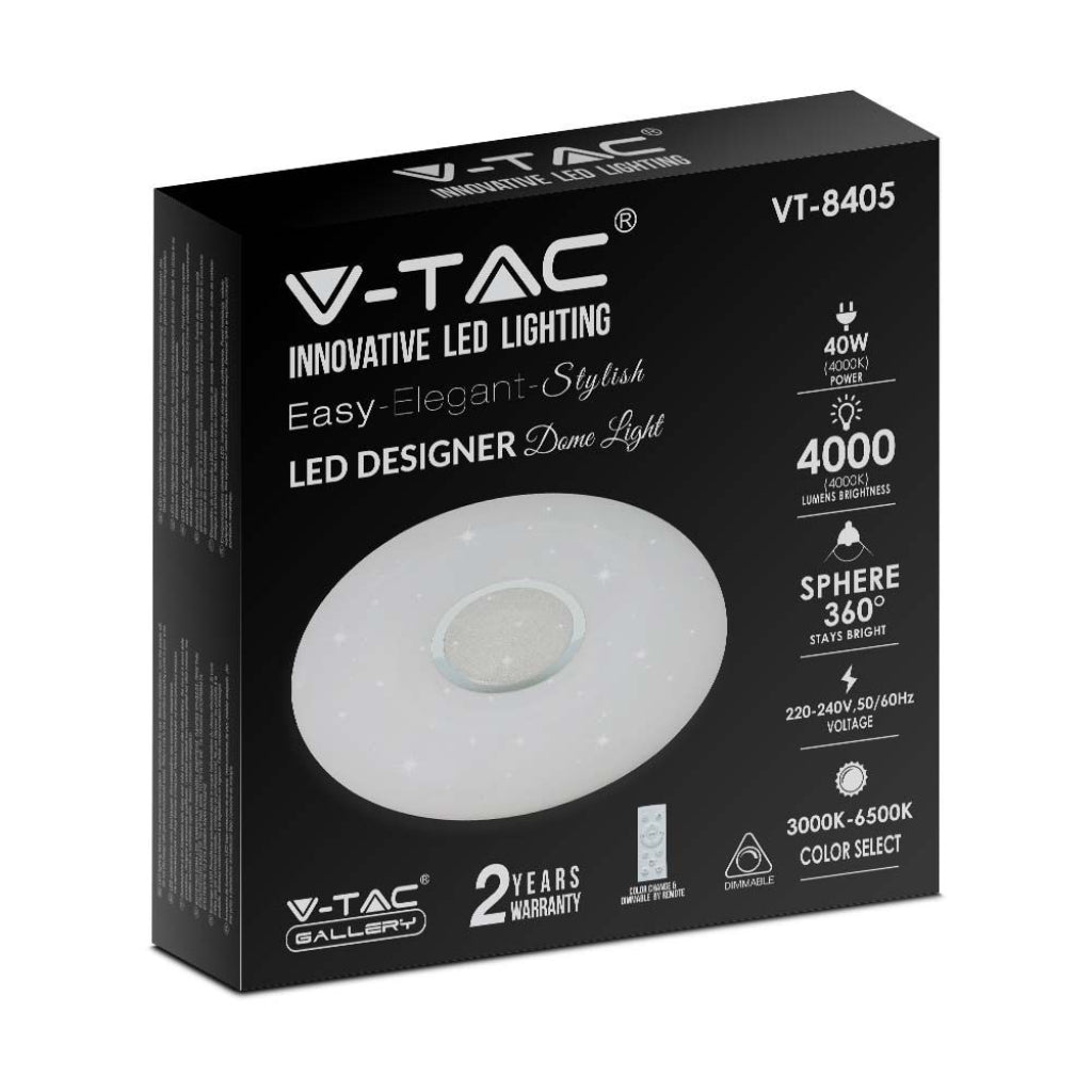 Plafoniera applique rotonda da 20w-40w-20W LED Domelight con telecomando CCT Copertura rotonda Ï†350 Ï†350