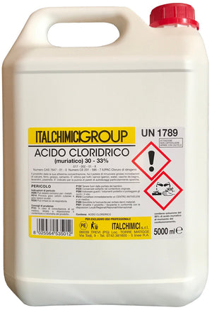 4pz acido muriatico "puro" al 33% lt.5 21150