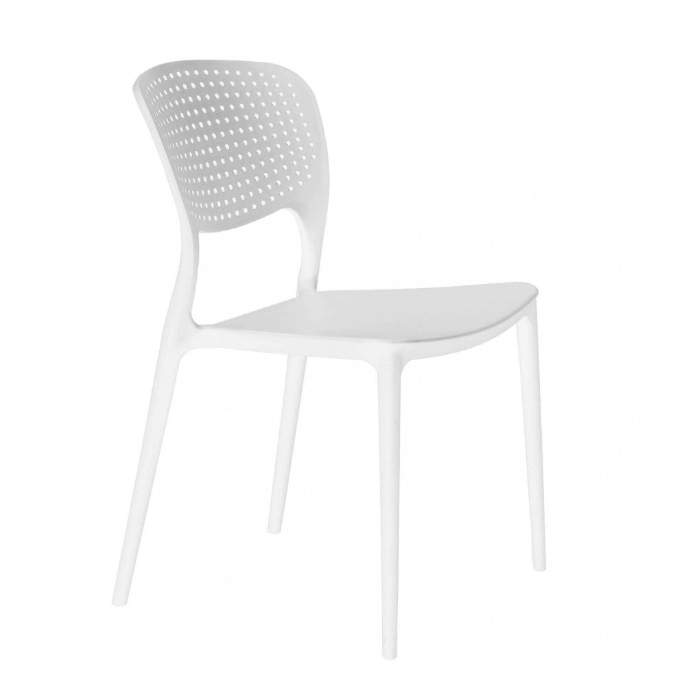 Sedia Mets 56x46x80 h cm in Plastica Bianco