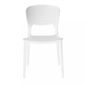 Sedia Mets 56x46x80 h cm in Plastica Bianco