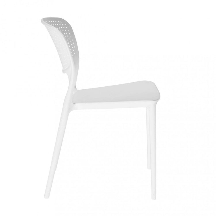 Sedia Mets 56x46x80 h cm in Plastica Bianco