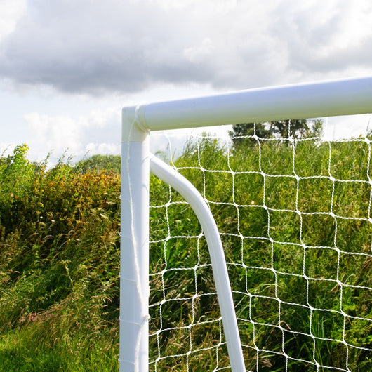 Porta da calcio da 240cm x 180cm, custodia per il trasporto e telo bersaglio