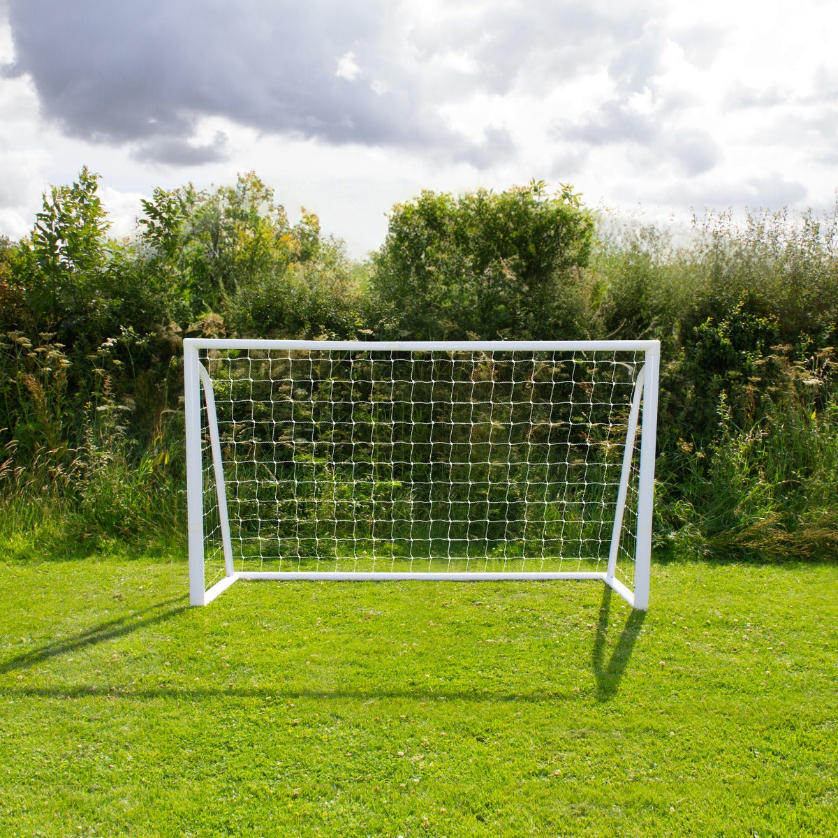 Porta da calcio da 180cm x 120cm, custodia per il trasporto e telo bersaglio