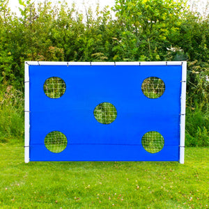 Porta da calcio da 180cm x 120cm, custodia per il trasporto e telo bersaglio