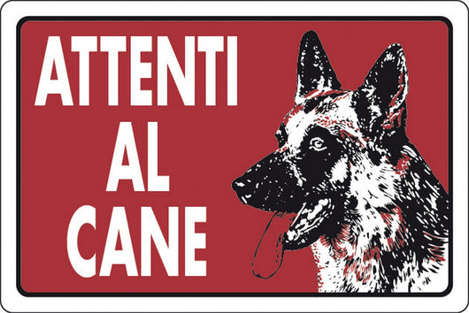 10pz targa segnaletica attenti al cane 2116