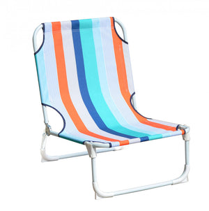 Spiaggina Garda Oxford 58x52x19/63 h cm in Acciaio Multicolor