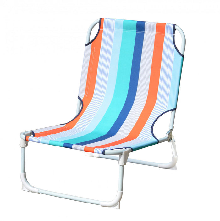 Spiaggina Garda Oxford 58x52x19/63 h cm in Acciaio Multicolor