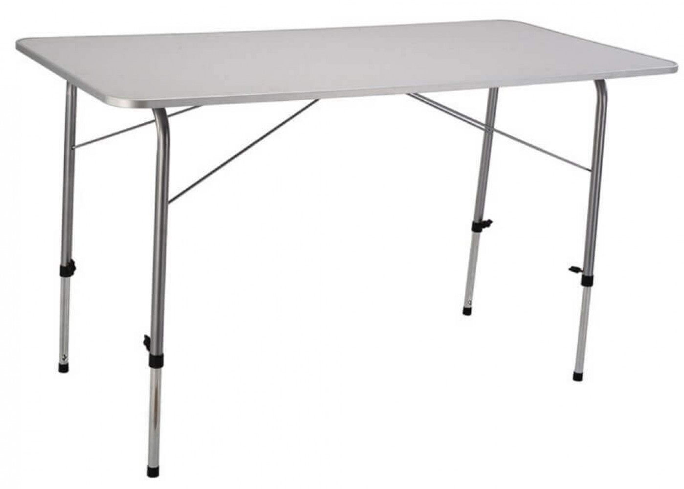 Tavolino Professional 120x60x50/69 h cm in Acciaio Bianco