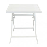 Tavolo Alabama 70x70x73 h cm in Alluminio Bianco