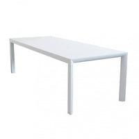 Tavolo Allungabile Houston 135/180x80x75 h cm in Alluminio Bianco