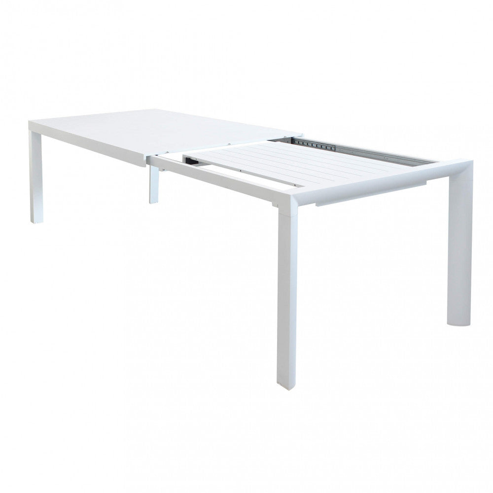 Tavolo Allungabile Houston 135/180x80x75 h cm in Alluminio Bianco