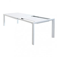 Tavolo Allungabile Houston 135/180x80x75 h cm in Alluminio Bianco