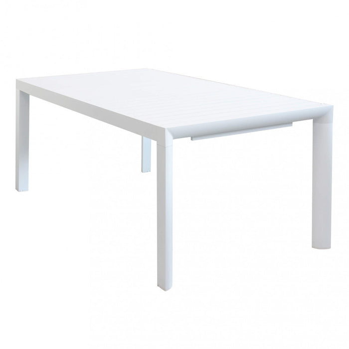 Tavolo Allungabile Houston 135/180x80x75 h cm in Alluminio Bianco