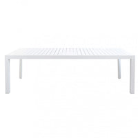 Tavolo Allungabile Houston 135/180x80x75 h cm in Alluminio Bianco