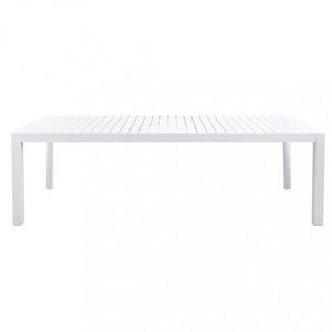 Tavolo Allungabile Houston 135/180x80x75 h cm in Alluminio Bianco