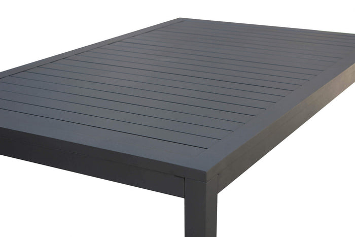 Tavolo Milo 150x90x74 h cm in Alluminio Antracite