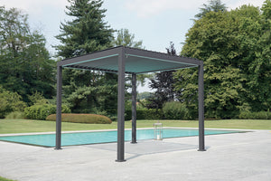 Pergola da Giardino 3x3m in Alluminio Antracite