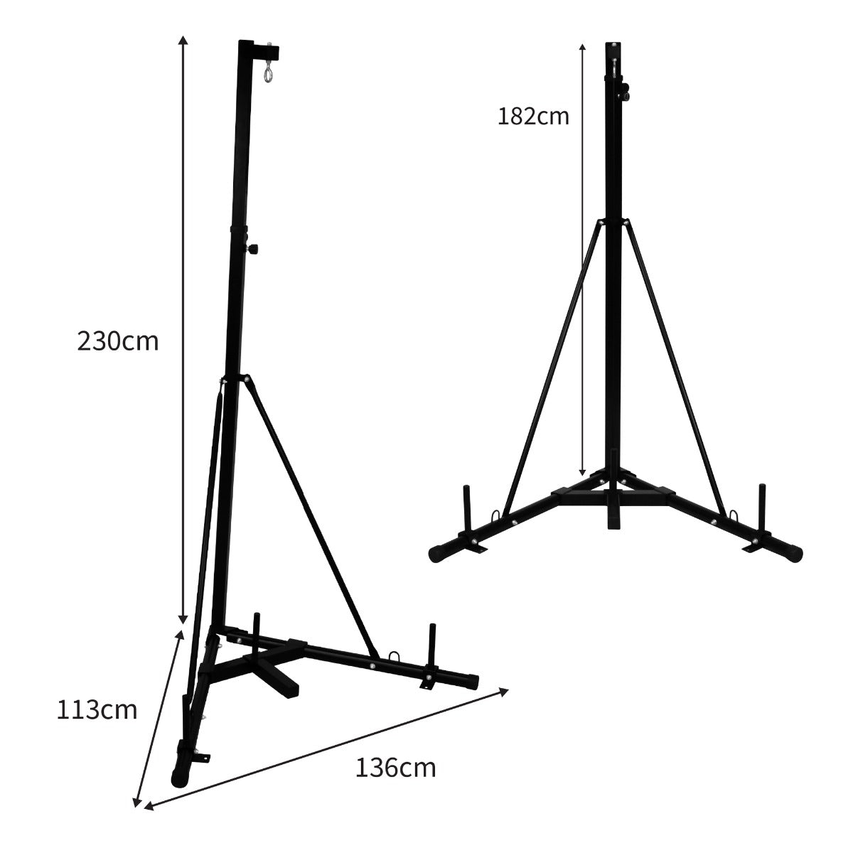 Supporto pieghevole per sacco da boxe 68 kg Telaio indipendente 230cm Boxing Resistente