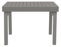 Tavolo Allungabile da Giardino 104/208x75x75 cm in Alluminio Tortora