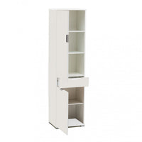 Armadio 2 Ante 1 Cassetto 45x38x174 h cm in Truciolare bilaminato Bianco