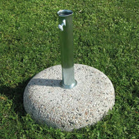 Base per Ombrellone da Giardino Kg 55 con Tubo Ø60 mm   in Acciaio Grigio