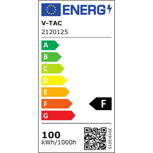 Faro Led Da Cantiere Con Chip Samsung Da 100W Con Certificazione Ip65 - Luce Bianco Freddo - 6500K - Colore Nero/Giallo - V-Tac